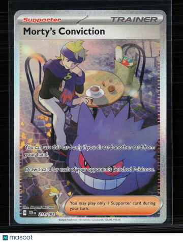 2024 Temporal Forces Morty's Conviction Holo Secret Rare FA SAR #211/162