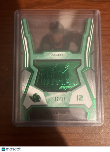 2021-22 SPx - Finite Rookies - Green Spectrum Shane Pinto #F-9 Green Spectrum Rookie
