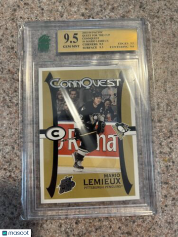 2003-04 Pacific Quest for the Cup Mario Lemieux MNT 9.5