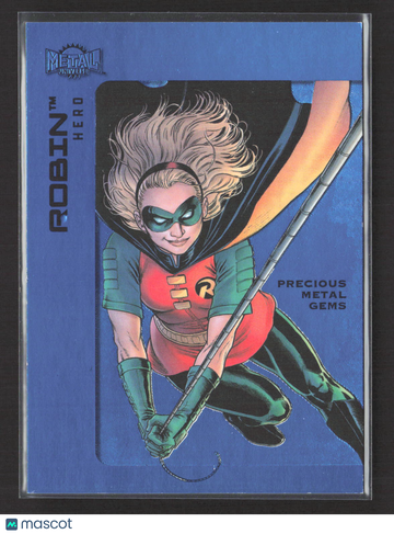 2025 SkyBox Metal Universe Batman Precious Metal Gems 31 / 50 Precious Metal Gems Blue PMG #49