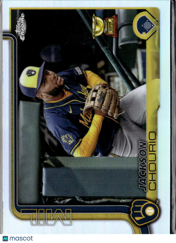 Jackson Chourio 2025 Topps Chrome Milwaukee Brewers