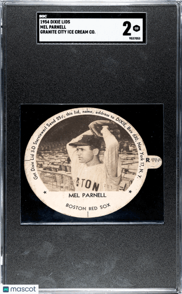 1954 Dixie Lids Mel Parnell SGC 2