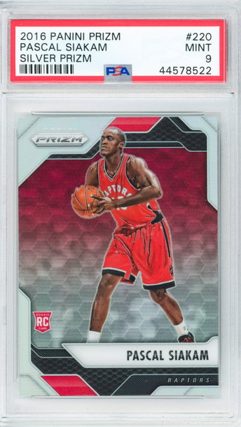 2016 Panini Prizm Pascal Siakam Silver #220 PSA 9