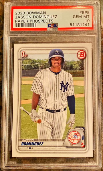 Jasson Dominguez 2020 Bowman PSA 10