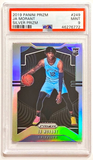 2019-20 Panini Prizm Ja Morant #249 Silver Prizm Rookie PSA 9