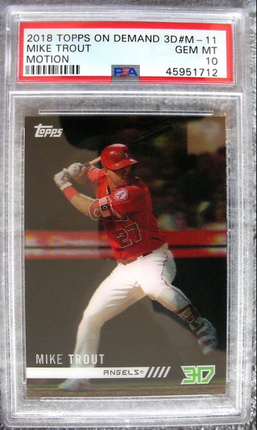 Mike Trout 2018 Topps 3D Motion PSA 10