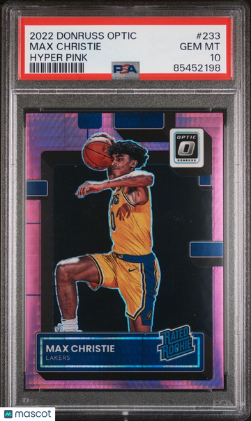 2022 Donruss Optic Max Christie #233 Optic Parallel/Variety PSA 10