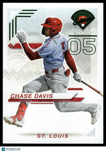 2025 Panini Prospect Edition Chase Davis #132 Green
