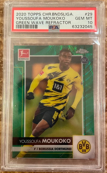 Youssoufa Moukoko Bundesliga Green Wave /99 PSA 10! 