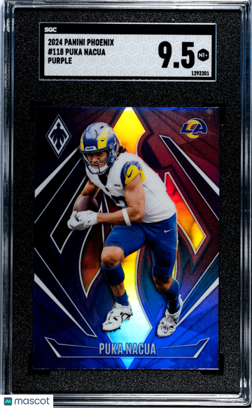2024 Panini Phoenix Puka Nacua #118 Purple SGC 9.5