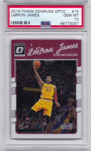 2016 LeBron James Optic PSA 10