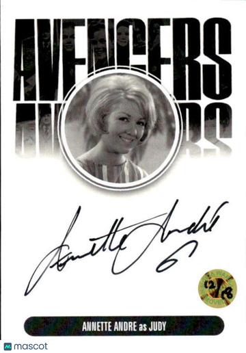 2015 Unstoppable Cards The Avengers Annette Andre 12/18 #AVAA1