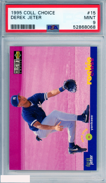 1995 COLLECTORS CHOICE DEREK JETER #15 HOF NEW YORK YANKEES PSA 9 MINT
