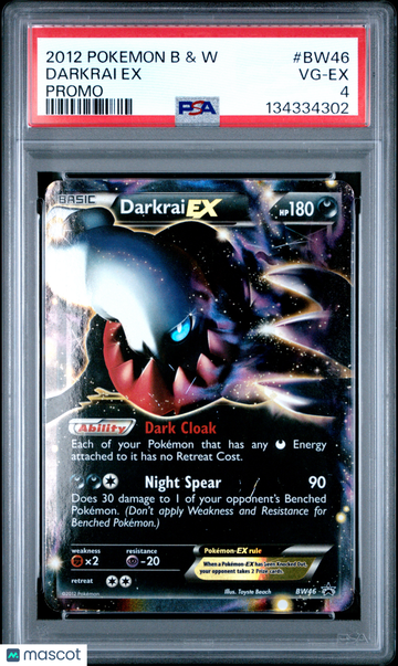 2012 Pokemon Black & White Promo Darkrai EX Promo PSA 4 #BW46