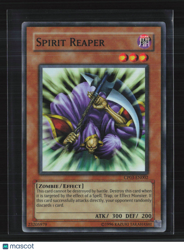2006 Champion Pack: Game 3 Spirit Reaper Super Rare Zombie/Effect #CP03-EN002