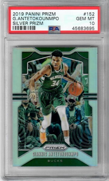 2019 Panini Prizm 152 Giannis Antetokounmpo Silver Prizm