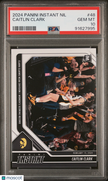 2024 Panini Instant Nil Caitlin Clark #48 Rookie PSA 10