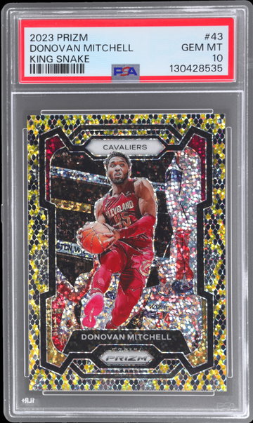 2023 Panini Prizm Donovan Mitchell King Snake PSA 10
