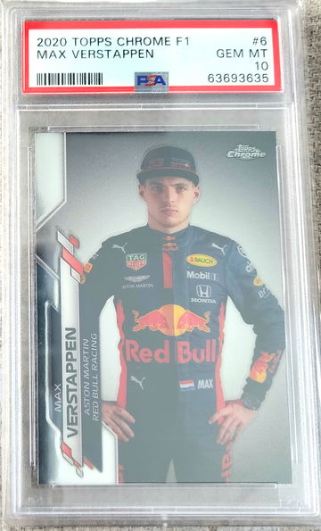 2020 Topps Chrome Max Verstappen RC PSA 10