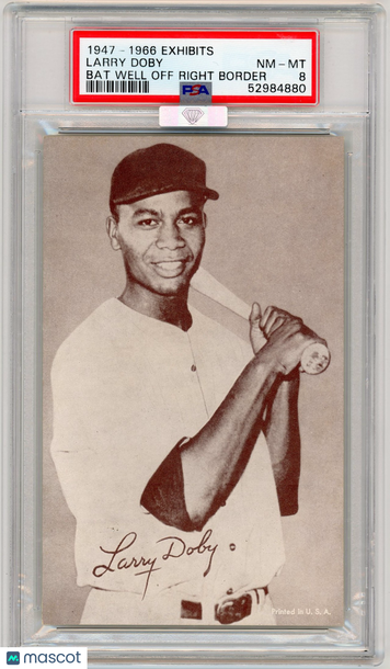 1947-66 Exhibits Larry Doby Bat Well Off Right Border PSA 8