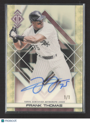 2025 Topps Transcendent Frank Thomas #TAIC-FT Superfractor /1