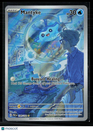 2023 Paradox Rift Mantyke Holo Secret Rare #189/182
