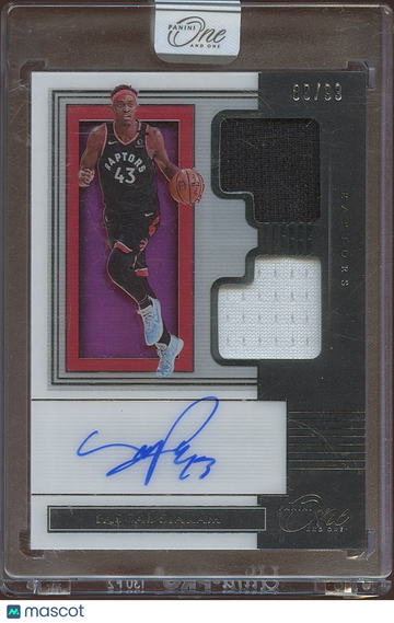 2019 Pascal Siakam Patch Panini Authentic