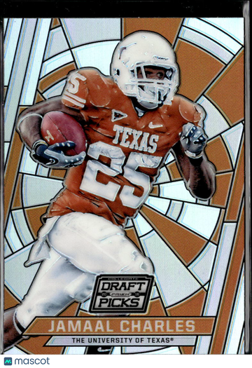 Jamaal Charles 2016 Panini Prizm Collegiate Draft Picks Stained Glass Texas Longhorns