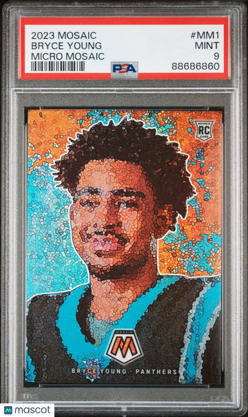 Bryce Young 2023 Mosaic Micro Mosaic #MM1 Rookie RC PSA 9