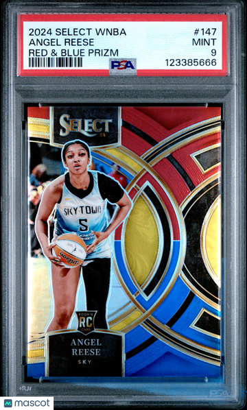 2024 Panini Select WNBA Angel Reese #147 Red & Blue Prizm PSA 9