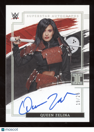 2022 Panini Impeccable WWE Superstar Autographs Queen Zelina #SA-QZL Holo Silver /25