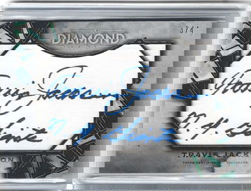 TRAVIS JACKSON 2022 TOPPS DIAMOND CUT AUTOGRAPH AUTO #3/4 -NEW YORK GIANTS!!