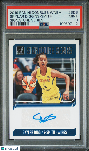2019 Panini Donruss WNBA Signature Series Skylar Diggins-Smith #SDS PSA 9