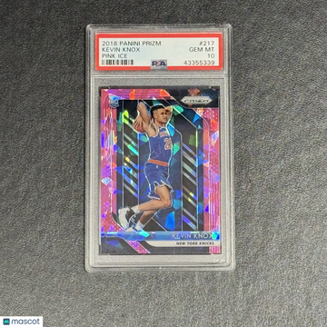 2018 Panini Prizm Kevin Knox #217 Pink Ice PSA 10