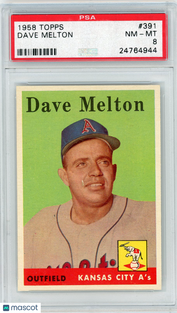1958 Topps Dave Melton #391 PSA 8