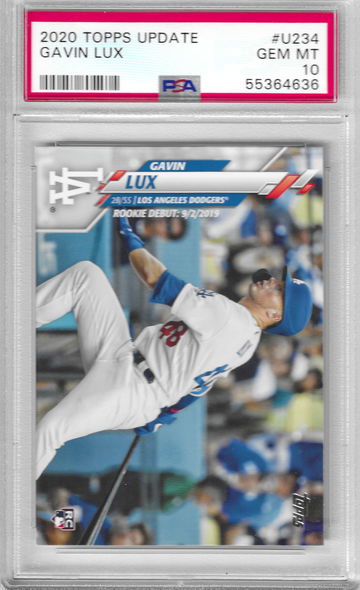 2020 Topps Update Gavin Lux PSA 10