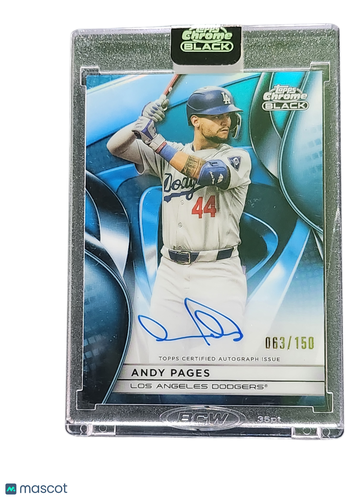 2025 Topps Chrome Black Andy Pages #CBA-APA /150