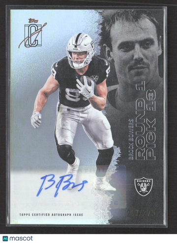 2025 Topps Signature Class Brock Bowers #34 247/275 Auto