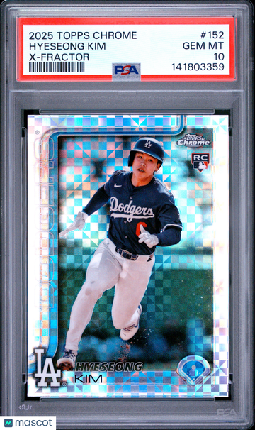 2025 Topps Chrome Hyeseong Kim #152 X Fractor PSA 10