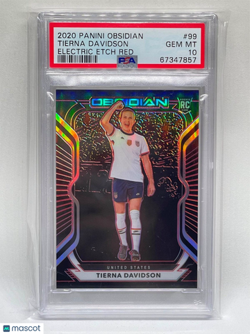 2020 Panini Obsidian Tierna Davidson #99 Electric Etch Red PSA 10