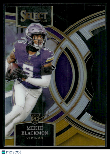 2023 Panini Select Prizm Premier Mekhi Blackmon #105 Black Gold Die-Cut RC