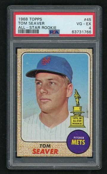 1968 Topps All Star Rookie Tom Seaver #45 PSA 4