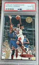 1994 Upper Deck UD SP Championship He's Back Returns March 19, 1995 41 Michael Jordan Chicago Bulls PSA 10 Gem Mint