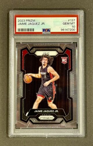2023-24 Panini Prizm JAIME JAQUEZ JR. RC Rookie PSA 10 GEM MINT Miami Heat
