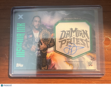 2025 Topps Exalted Damian Priest #INI-DPT Green Parallel/Variety Autographed Topps