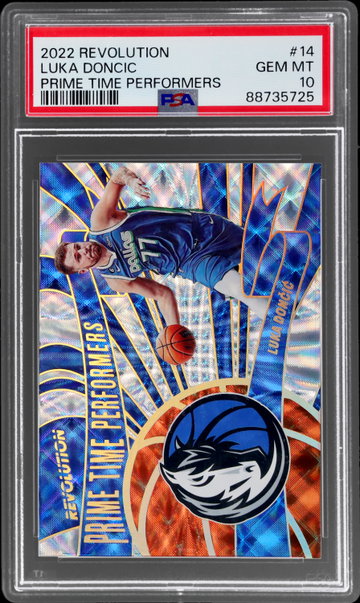 2022 Panini Revolution Luka Doncic Prime Time Performers PSA 10