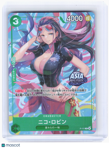 2025 —Nico Robin #P-111 One Piece Card Game Mini-tin Pack Set vol.2—Promo Foil Japanese