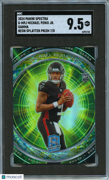 2024 Panini Spectra Michael Penix Jr. #G-MPJ Prizm Rookie SGC 9.5