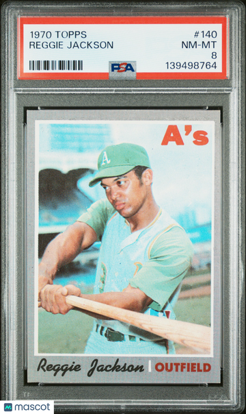 1970 Topps Reggie Jackson #140 PSA 8