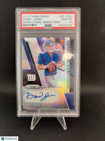 2019 Panini Prizm Sensational Signatures Daniel Jones PSA 10